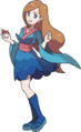 Artwork de la Fille en Kimono (Bleue) pour Pokémon X et Y