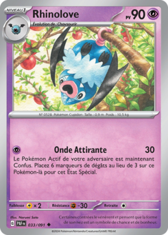 Rhinolove (Écarlate et Violet Destinées de Paldea 033)