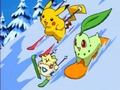 Pikachu (de Sacha), Germignon (de Sacha) et Togepi (d'Ondine)