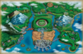 Carte d'Unys dans Pokémon Noir 2 et Blanc 2.