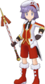 Le look saisonnier d'Hector dans Pokémon Masters EX.