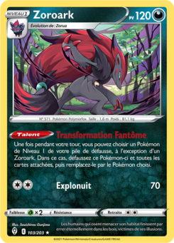 Zoroark (Épée et Bouclier Évolution Céleste 103)