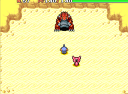 Groudon défie l'équipe.