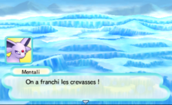Les crevasses franchies grâce à la Magna Porta.