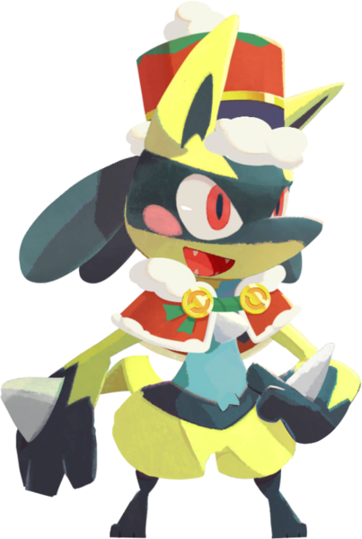 Fichier:Lucario chromatique (Déguisement festif)-CM.png