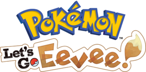Logo Pokémon Let's Go Évoli (anglais).png