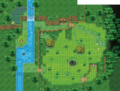 Vue d'ensemble du Village Pokémon dans Pokémon X et Y.