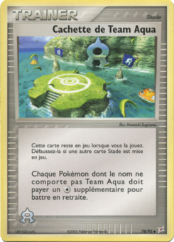 Cachette de Team Aqua (EX Team Magma VS Team Aqua 78)