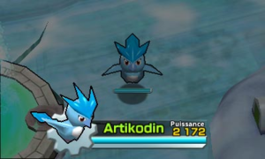 Super Pokémon Rumble - Artikodin Mot de passe.png