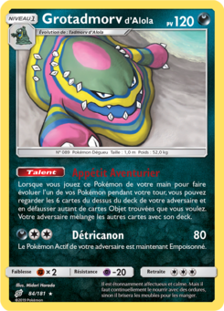 Grotadmorv d'Alola (Soleil et Lune Duo de Choc 84)