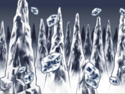 Des arbres gelés.