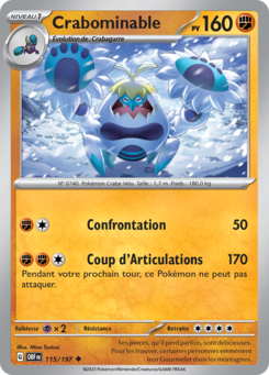 Crabominable (Écarlate et Violet Flammes Obsidiennes 115)