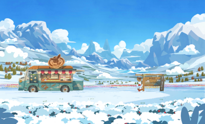 Arrière-plan d'hiver