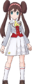 L'uniforme de l'Académie de Passio d'Écho dans Pokémon Masters EX.