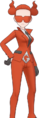Le Sbire Team Flare féminin dans Pokémon Masters EX.