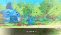 Latios renverse le joueur.