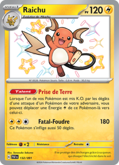 Raichu (Écarlate et Violet Destinées de Paldea 132)