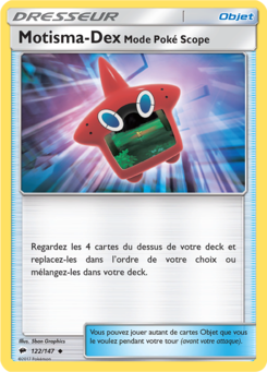 Motisma-Dex Mode Poké Scope (Soleil et Lune Ombres Ardentes 122)