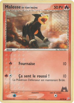 Malosse de Team Magma (EX Team Magma VS Team Aqua 62)