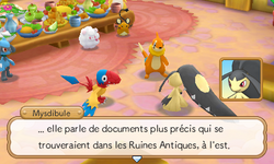 Plus tard, elle réussie à la déchiffrer, et se révèle être un document sur la pétrification.