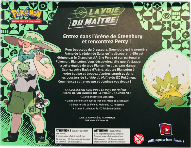 Fichier:Collection avec pin's La Voie du Maître Arène de Greenbury Verso.png