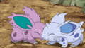 Nidoran♂ et Nidoran♀ (sauvage)