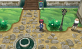 Kalem sur le chemin de Fort-Vanitas dans Pokémon X et Y.
