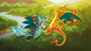Illustration Méga-Dracaufeu X & Méga-Dracaufeu Y.png