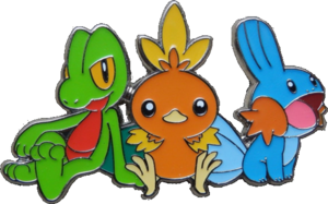 Pin's JCC Collection Hoenn Arcko Poussifeu Gobou.png