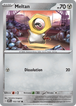 Meltan (Écarlate et Violet Flammes Obsidiennes 152)