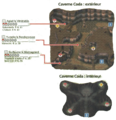 Plan de la Caverne Coda dans Pokémon Ultra-Soleil et Ultra-Lune.