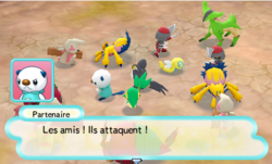 Viridium, Ouvrifier et les Charpenti viennent aider avant le début du combat.