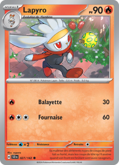 Lapyro (Écarlate et Violet Couronne Stellaire 027)
