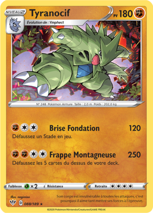 Carte Épée et Bouclier Ténèbres Embrasées 088.png