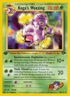 Koga's Weezing (Gym Challenge 50)