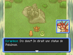 La mystérieuse statue de Groudon.