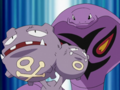 Smogogo (de James) et Arbok (de Jessie)