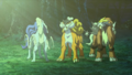 Les Bêtes légendaires dans Pokémon - Zoroark : Le Maître des Illusions.