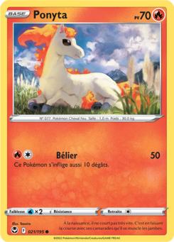 Ponyta (Épée et Bouclier Tempête Argentée 021)