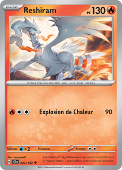 Reshiram (Écarlate et Violet Couronne Stellaire 022)