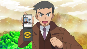 Beladonis montre son badge.png