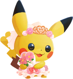 Pikachu femelle (Robe de fête)-CM.png