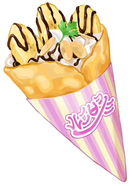 Fichier:Sprite Crêpe chocolat et banane EV.png