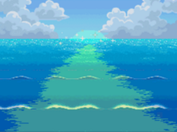 La Mer du Temps permet d'accéder aux Terres Illusoires.
