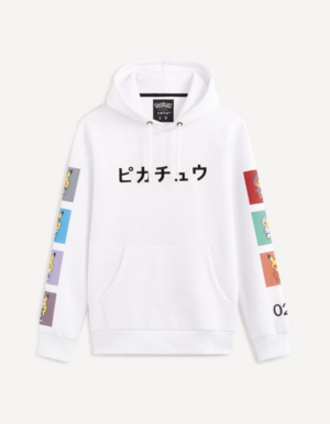 Celio sweat blanc Villain Costume Pikachu Collection.png