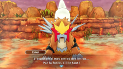 L'équipe face à Entei.