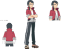 Concept Art de Norman pour Pokémon Rubis Oméga et Saphir Alpha.