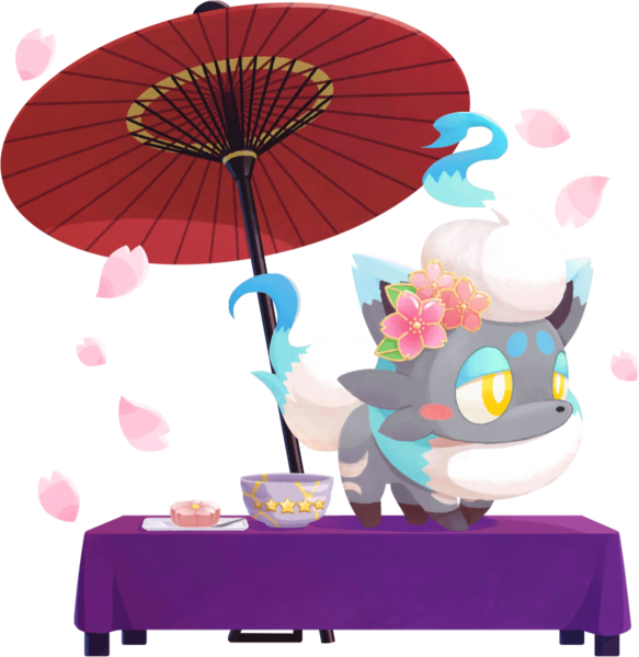 Fichier:Zorua de Hisui chromatique (Maison de thé)-CM.png