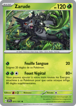 Zarude (Écarlate et Violet Étincelles Déferlantes 011)