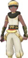 Le look saisonnier de Roy dans Pokémon Masters EX.